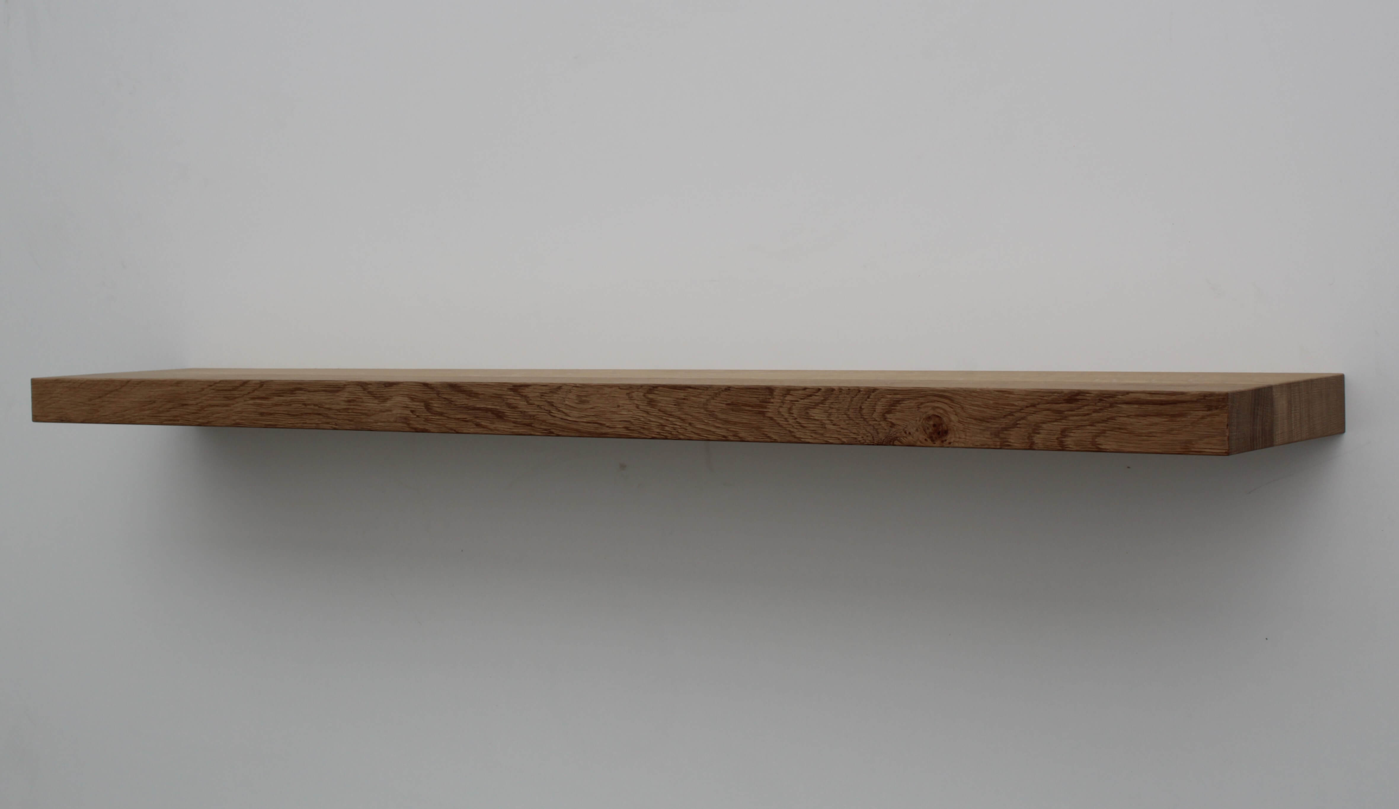 Robuust massief eiken wandplank